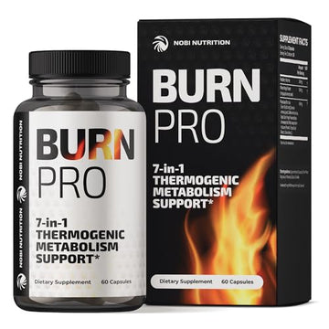 Burn Pro 7-in-1 Thermogenic Metabolism Booster | Weight Management Support Supplem Nobi Nutrition uk supplements