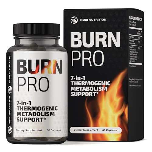 Burn Pro 7-in-1 Thermogenic Metabolism Booster | Weight Management Support Supplem Nobi Nutrition uk supplements