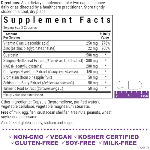Bluebonnet Nutrition JustBreathe, Seasonal Support*, Non-GMO, Kosher Certified, Gluten-Free, Soy-Free, Dairy-Free, 30 Vegetable Capsules, 15 Servings BlueBonnet uk supplements