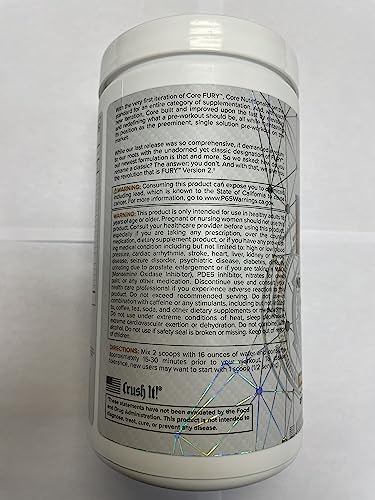Core Nutritionals Fury V2: Pre-Workout Powder to Maximize Performance in The Gym W/Zum Core Nutritionals uk supplements