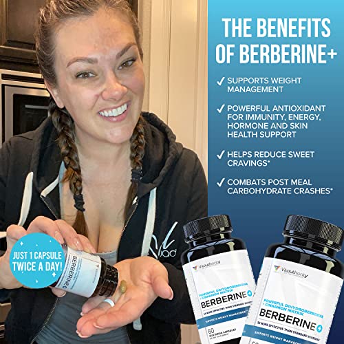 Vitauthority Extra Strength Berberine with Ceylon Cinnamon High Absorption Vitauthority uk supplements