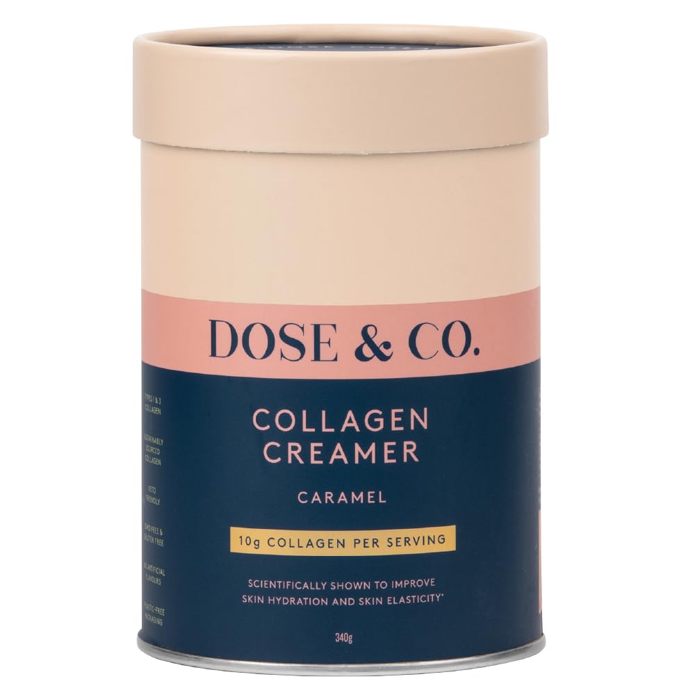 Dose & Co Collagen Creamer in Caramel Flavour - 340g Powder Supplement DOSE & CO uk supplements