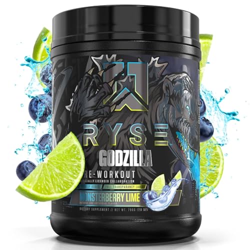 Ryse Noel Deyzel x Godzilla Pre Workout | Intense Pumps, Energy, & Focus | Citrulline & Beta RYSE Up Supplements uk supplements