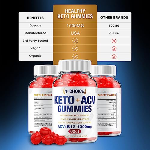 (2 Pack) 1st Choice Keto ACV Weight Loss Gummies Keto First Choice ACV Advanced Formula Rillvo uk supplements