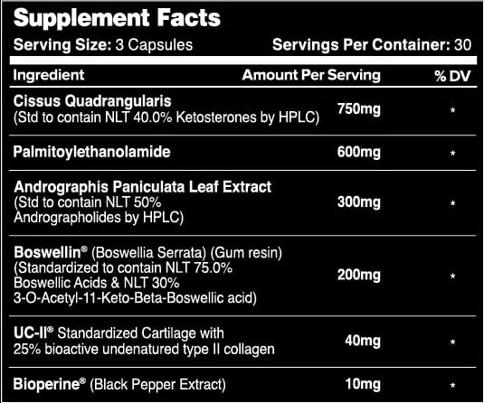 Leviathan Nutrition Joint Support | Helps Repair & Restore Joints for Comfort Mobility, Flexibility, Strength & Joint Health with Boswellia for Hands Back Knee and Joints for Men & Women - 90 Capsules Leviathan Nutrition uk supplements