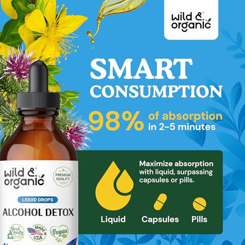 Wild & Organic Alcohol Detox Supplement - Liver Cleance & Repair Formula - Anti Alcohol Wild & Organic uk supplements