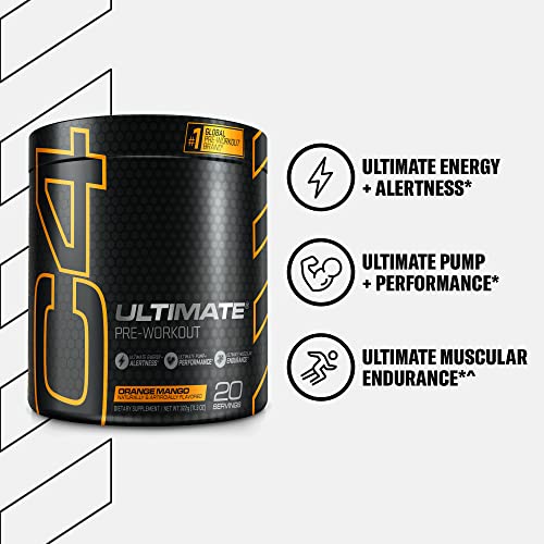 Cellucor C4 Ultimate Pre Workout Powder Orange Mango - Sugar Free Preworkout Cellucor uk supplements