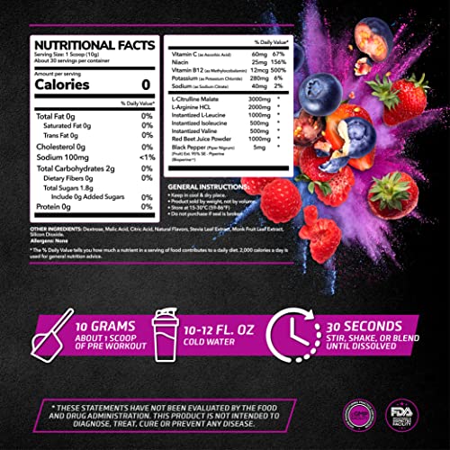 PrimeGENIX Stimulant-Free Pre Workout Powder for Men and Women - Energy Boost Drink PrimeGENIX uk supplements