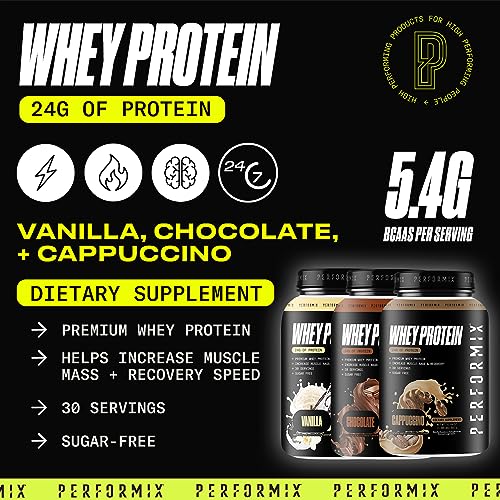 PERFORMIX - Whey Protein Isolate Blend - 24g of Protein - 5.4g of BCAAs - 110 Calories PERFORMIX uk supplements