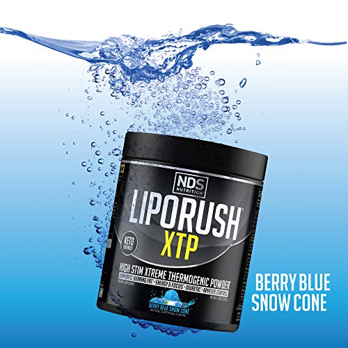 LIPORUSH NDS Nutrition XTP Thermogenic Fat Burner with L-Carnitine - Energy, Focus LIPORUSH uk supplements