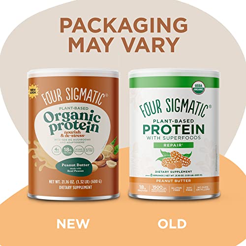 Four Sigmatic Organic Plant-Based Protein Powder Peanut Butter Protein with Lion’s Mane Four Sigmatic uk supplements