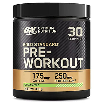 Optimum Nutrition Gold Standard Pre Workout Green Apple Flavoured Powder, 330g Optimum Nutrition uk supplements