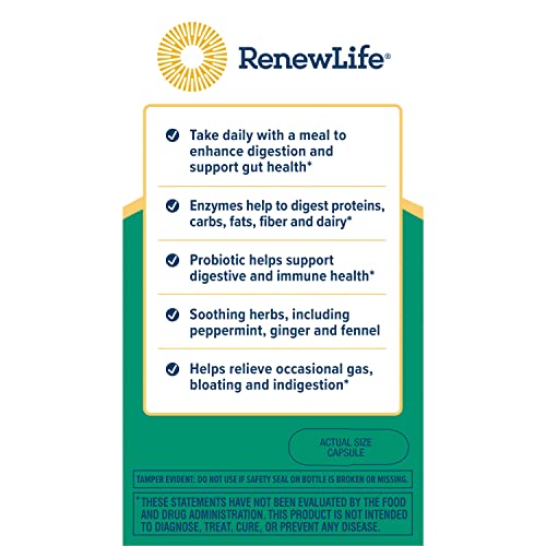 Renew Life Digestive Duo Probiotic + Enzymes; Probiotic Promotes Digestive Health Renew Life uk supplements