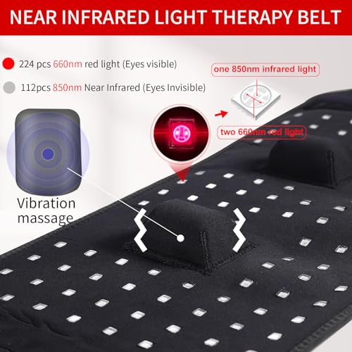 TUOYR Cordless Red Light Therapy Belt for Back Pain Relief with 10000mAH Power Bank TUOYR uk supplements