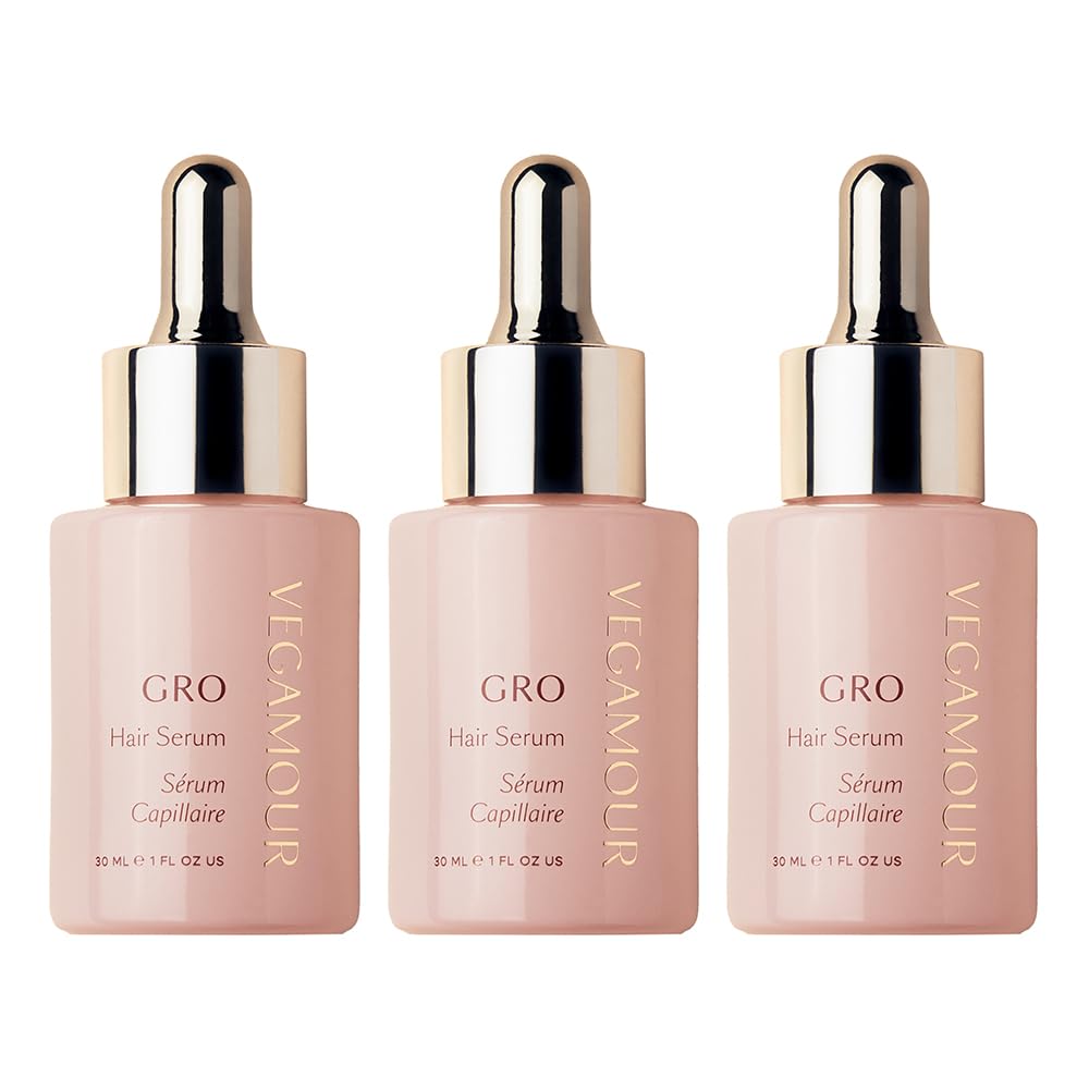VEGAMOUR GRO Hair Serum for Hair Thinning, Thicker Fuller Looking Hair, Non Oily Tonic, 3 pack, 90 day supply VEGAMOUR uk supplements