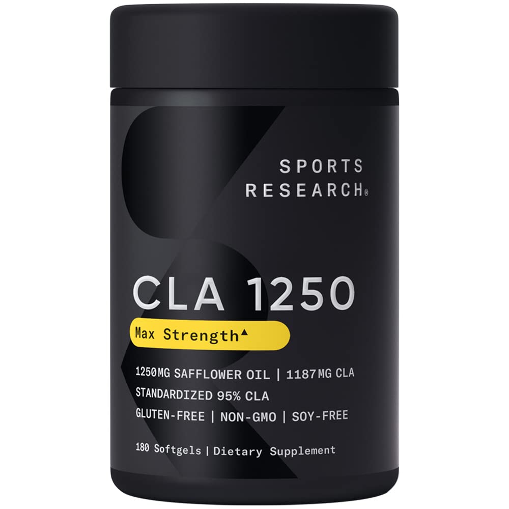 Sports Research CLA - 1250mg with Active Conjugated Linoleic Acid for Men and Women Sports Research uk supplements