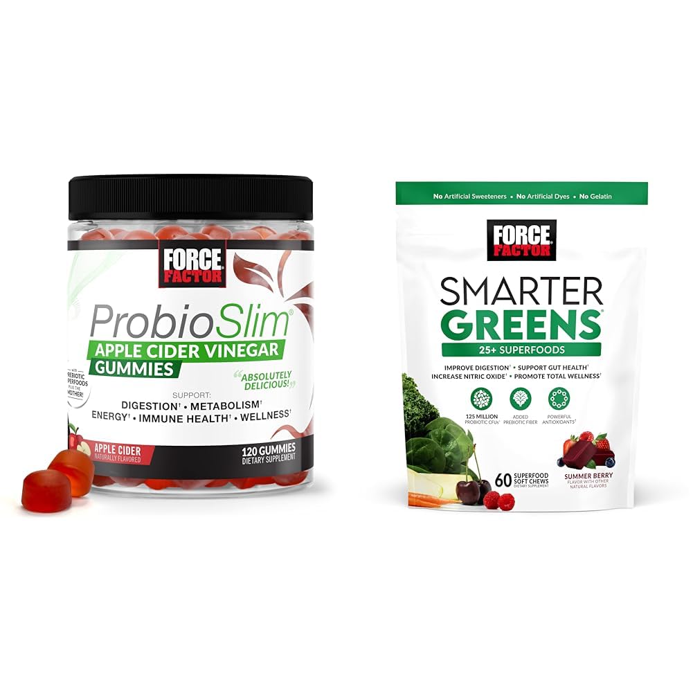 Force Factor ProbioSlim Apple Cider Vinegar Gummies with Organic, LactoSpore Force Factor uk supplements
