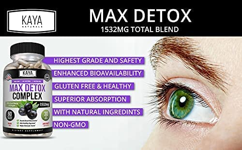 Kaya Naturals - Max Detox - 100% Natural, Healthy, Safe & New, Pure Herbal Ingredients Kaya Naturals uk supplements