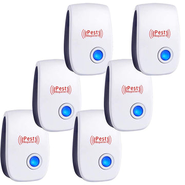 Ultrasonic Pest Repeller 6 Packs Electronic Plug in Indoor Sonic Repellent Palmandpond uk supplements