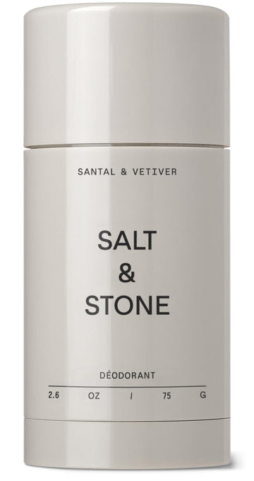 Salt & Stone Aluminum Free Deodorant | Extra Strength 48 Hour Protection for Women & Men | Made with Seaweed Extracts, Niacinamide & Prebiotics | Santal & Vetiver Salt & Stone uk supplements