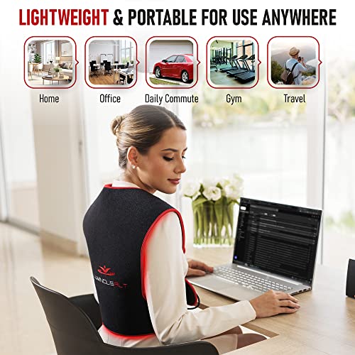 LuminousRLT Red Light Therapy Pad, Adjustable Infrared Light Therapy Back Wrap LUMINOUSRLT uk supplements