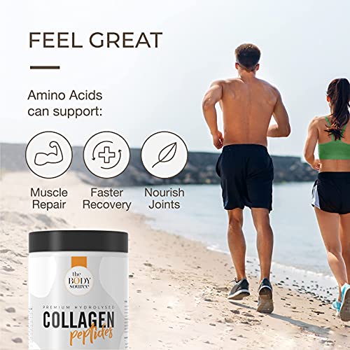 The Body Source Premium Hydrolysed Collagen Powder – 400g Unflavoured Bovine Collagen The Body Source uk supplements
