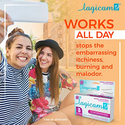 Lagicam Vaginal Yeast Infection, Antifungal 3 Day Miconazole Nitrate Treatment Cream, Relief for Itching LAGICAM V uk supplements