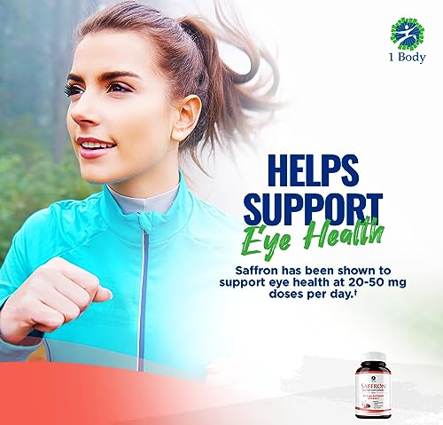 1 Body Saffron Extract 8825 – Antioxidant & Mood Support Saffron Supplement 1 Body uk supplements