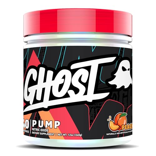 GHOST Pump Nitric Oxide Powder, Peach - 40 Servings - Sugar-Free & Stim-Free Pre GHOST uk supplements