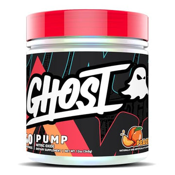 GHOST Pump Nitric Oxide Powder, Peach - 40 Servings - Sugar-Free & Stim-Free Pre GHOST uk supplements
