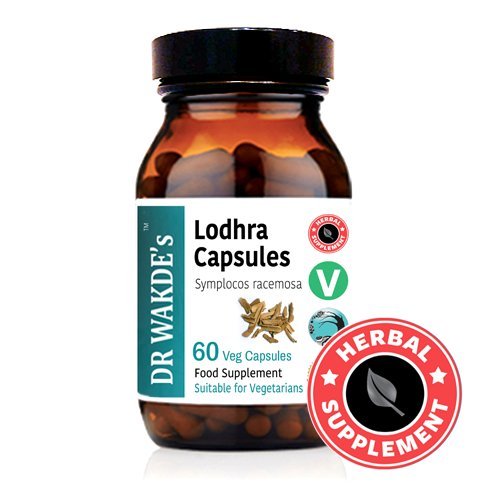 DR WAKDE's Organic Lodhra Capsules (Symplocos racemosa) I 100% Natural Herbal Supplement I 60 Veggie Capsules DR WAKDE's uk supplements