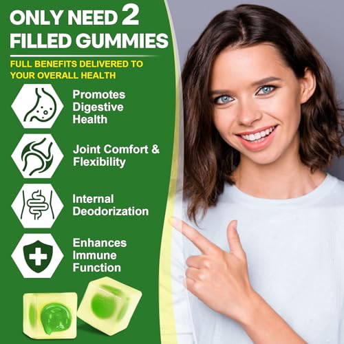 Sugar Free Black Seed Oil Filled Gummies & Chlorophyll, with Hydrolyzed Collagen EnvyCure uk supplements