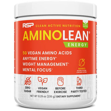 RSP Nutrition Mango Aminolean Amino Acid Supplement Powder, 8.29 OZ RSP NUTRITION uk supplements