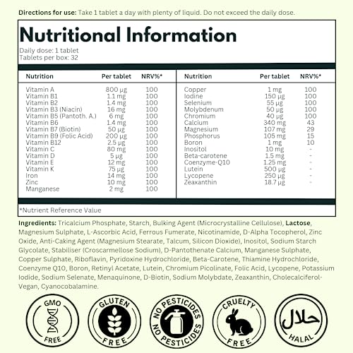 NutraKing Multivitamin Tablets for Women (32 Day Supply) - 31 Multivitamins NutraKing uk supplements