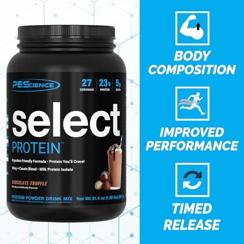 PEScience Select Low Carb Protein Powder, Chocolate Truffle, 27 Serving, Keto Friendly PEScience uk supplements