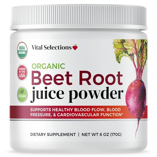 Vital Selections 100% Organic Beet Root Juice Powder, Highest Purity and Potency Vital Selections uk supplements