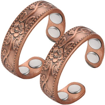 Vicmag Copper Magnetic Ring for Women, Lymphatic Drainage Ring Ladies Fingers Thumb Vicmag uk supplements