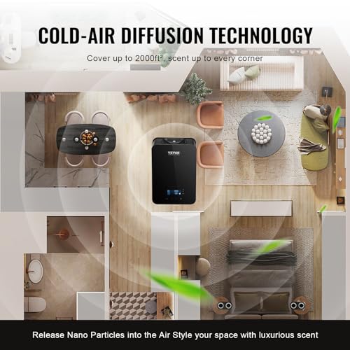 VEVOR Upgrade HVAC Scent Diffuser, Smart Scent Air Machine for Home, 180ML with Cold Air Technology VEVOR uk supplements