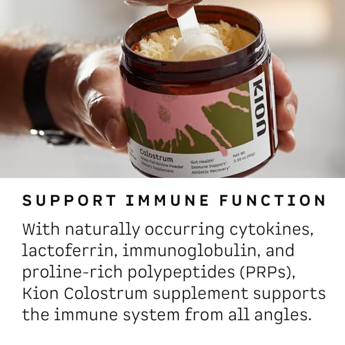 Kion Colostrum | Grass-Fed Bovine | Gut Health and Immune Support | 30 Servings Kion uk supplements