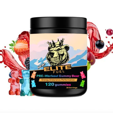 Pre Workout Gummies Elite Fuel - Endless Energy, Instant Strength Gain, Intense Pump Heath Secret uk supplements