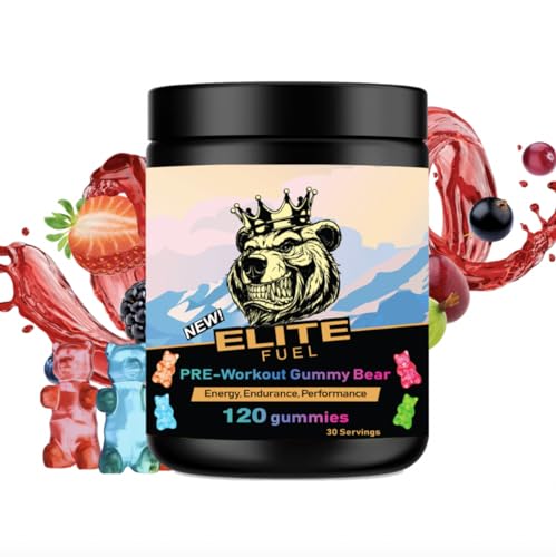 Pre Workout Gummies Elite Fuel - Endless Energy, Instant Strength Gain, Intense Pump Heath Secret uk supplements