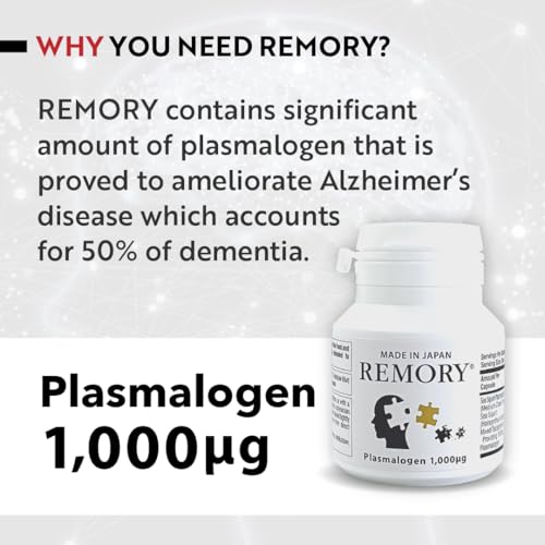 REMORY Plasmalogen Sea Squirt Supplement - Brain Health Supplement - 30 Days Supply REMORY uk supplements