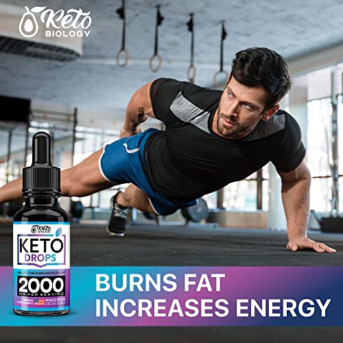 Keto Diet Drops with BHB Exogenous Ketones - Made in USA - Fat Burner & Appetite Suppressant KETO BIOLOGY uk supplements