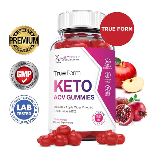 Justified Laboratories True Form Keto ACV Gummies 1000MG Vegan Non GMO Justified Laboratories uk supplements