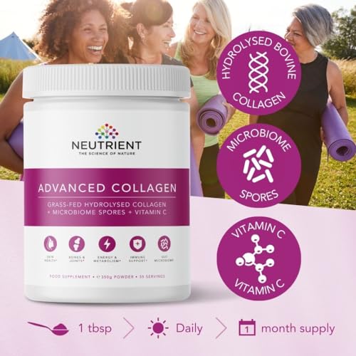 Neutrient™ Advanced Collagen Powder Supplement, Hydrolyzed Collagen Peptides Neutrient the science of nature uk supplements