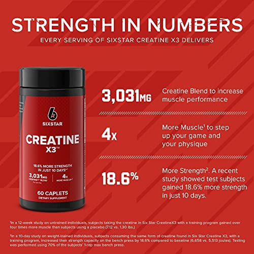 Six Star Creatine Pills Post Workout X3 Creatine Capsules | Creatine Monohydrate Blend Six Star uk supplements