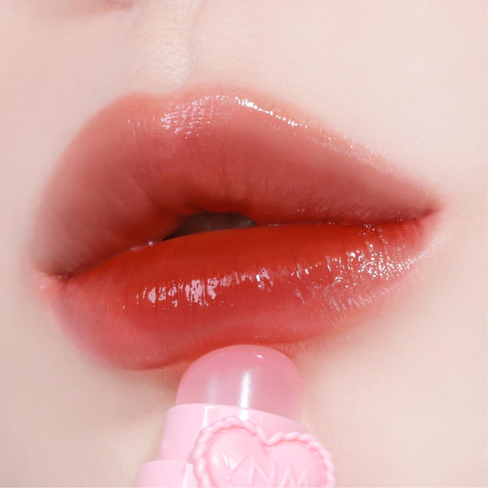 YNM Heart Jelling Tint, PEPPER JELLING, Silicone Lip Brush Included, K-Beauty, Non-Sticky, Moisturizing, Smudge-Proof, Korean Lip Tint, Long-Lasting, Vivid Color, 0.09 oz YNM uk supplements