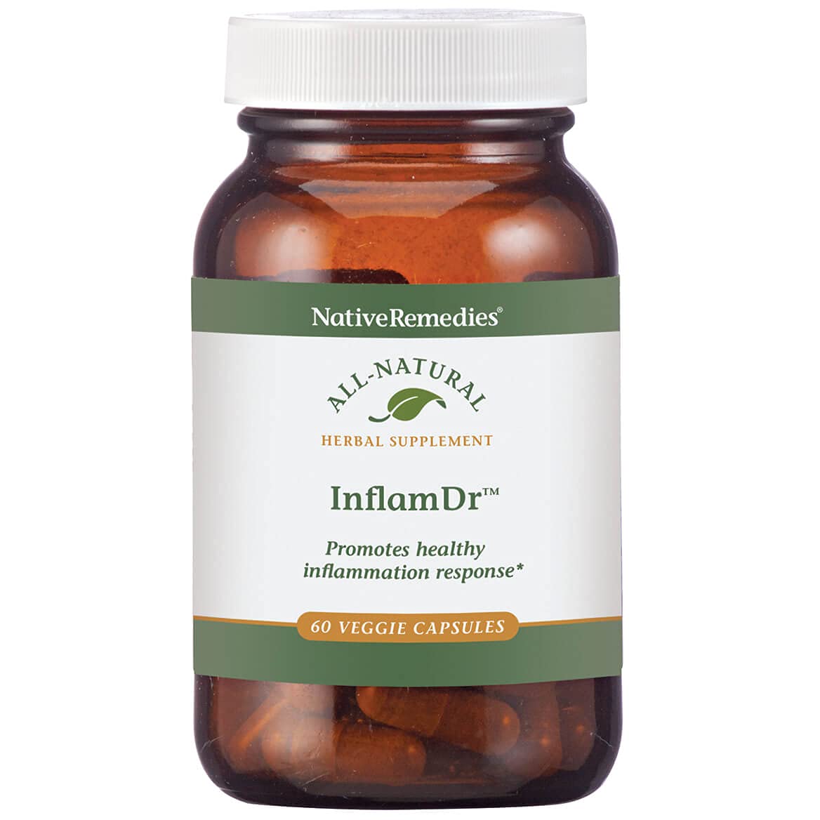 Native Remedies Inflam Dr. - All Natural Herbal Supplement Promotes Healthy Inflammation Response - Helps Fight Oxidative Stress to Cells - 60 Veggie Caps Native Remedies uk supplements