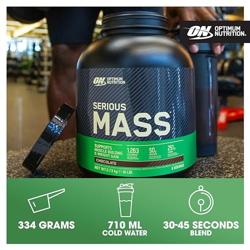 Optimum Nutrition Serious Mass Protein Powder High Calorie Mass Gainer with Vitamins Optimum Nutrition uk supplements