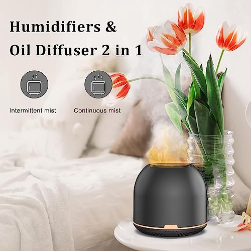 Flame-Light Aroma Diffuser,Ultrasonic Aromatherapy Diffuser with Auto-Off Function Timers Otheya uk supplements